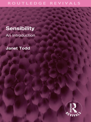 cover image of Sensibility